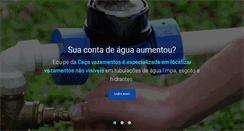 Desktop Screenshot of cacavazamentodeagua.com.br