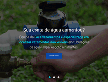 Tablet Screenshot of cacavazamentodeagua.com.br